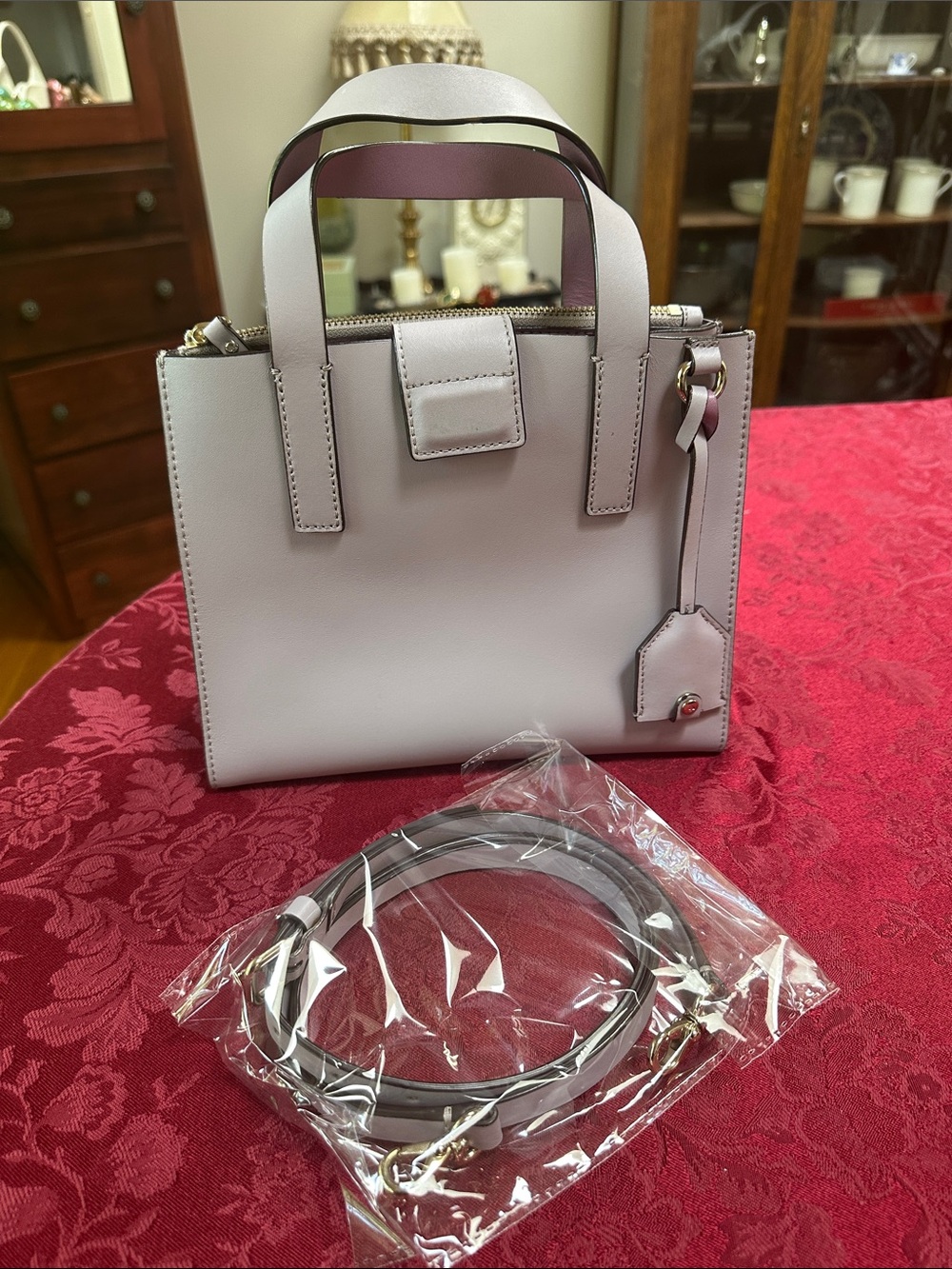 Kate Spade Lavender & Lilac Small Tote w/ Strap - Picture 9 of 9